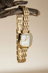 Altar’d State Square Face Thin Link Watch