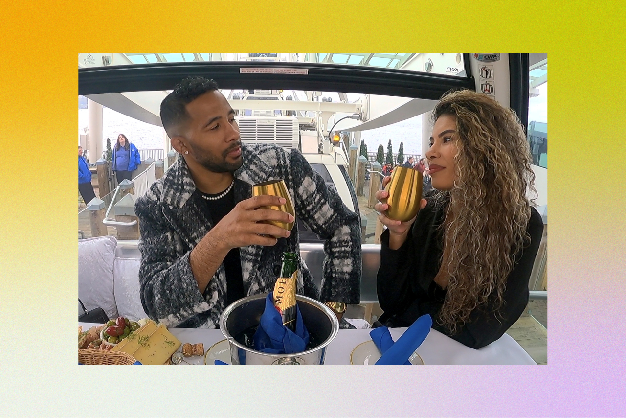 Still of Josh Demas and Jackie Bonds on \'Love Is Blind: After The Altar\'