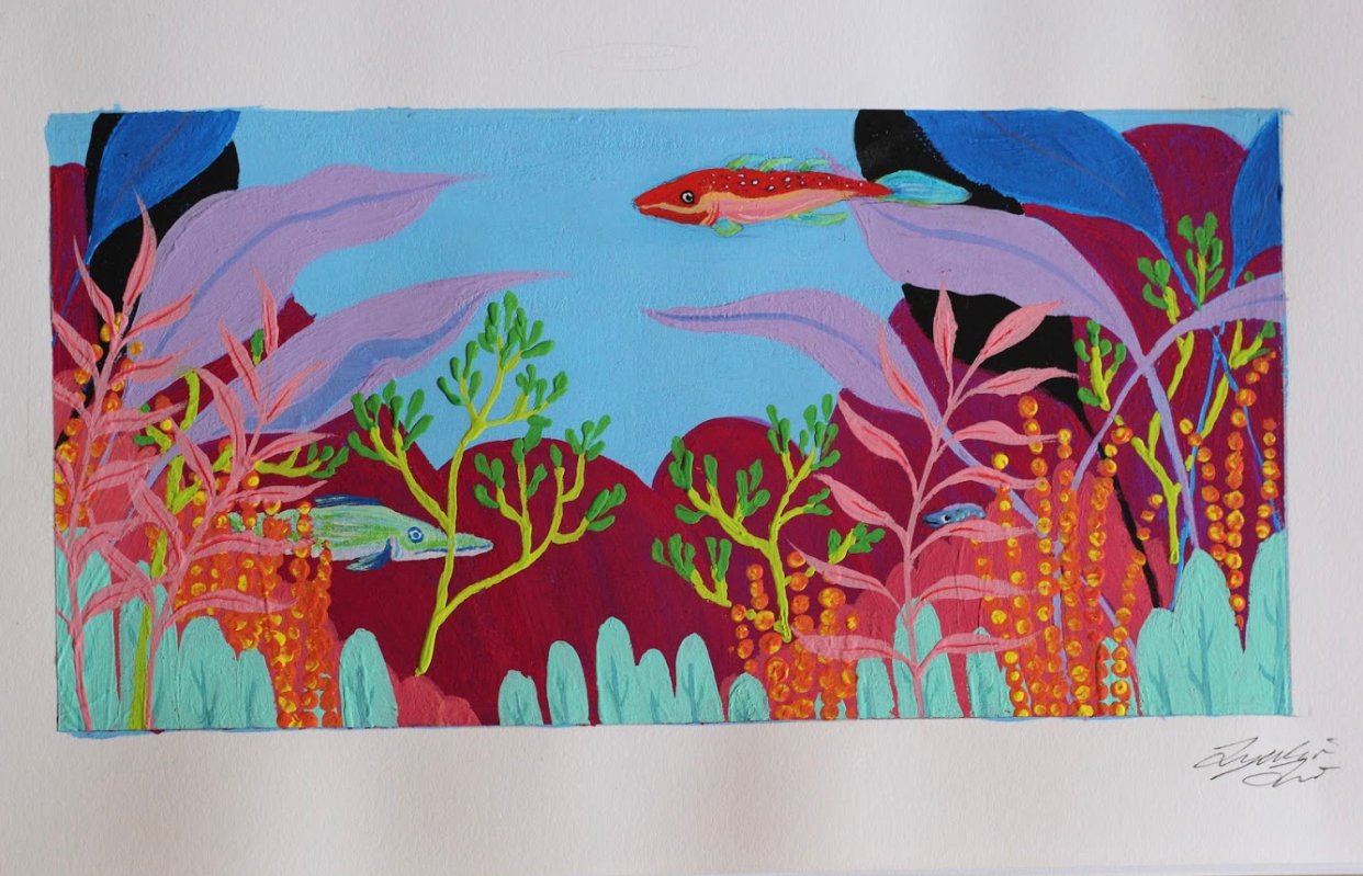 fishtankpaintingjpg by Lydia Liu