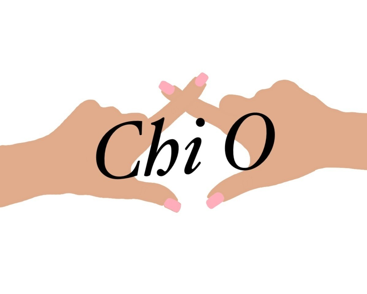 Chi omega sign drawn