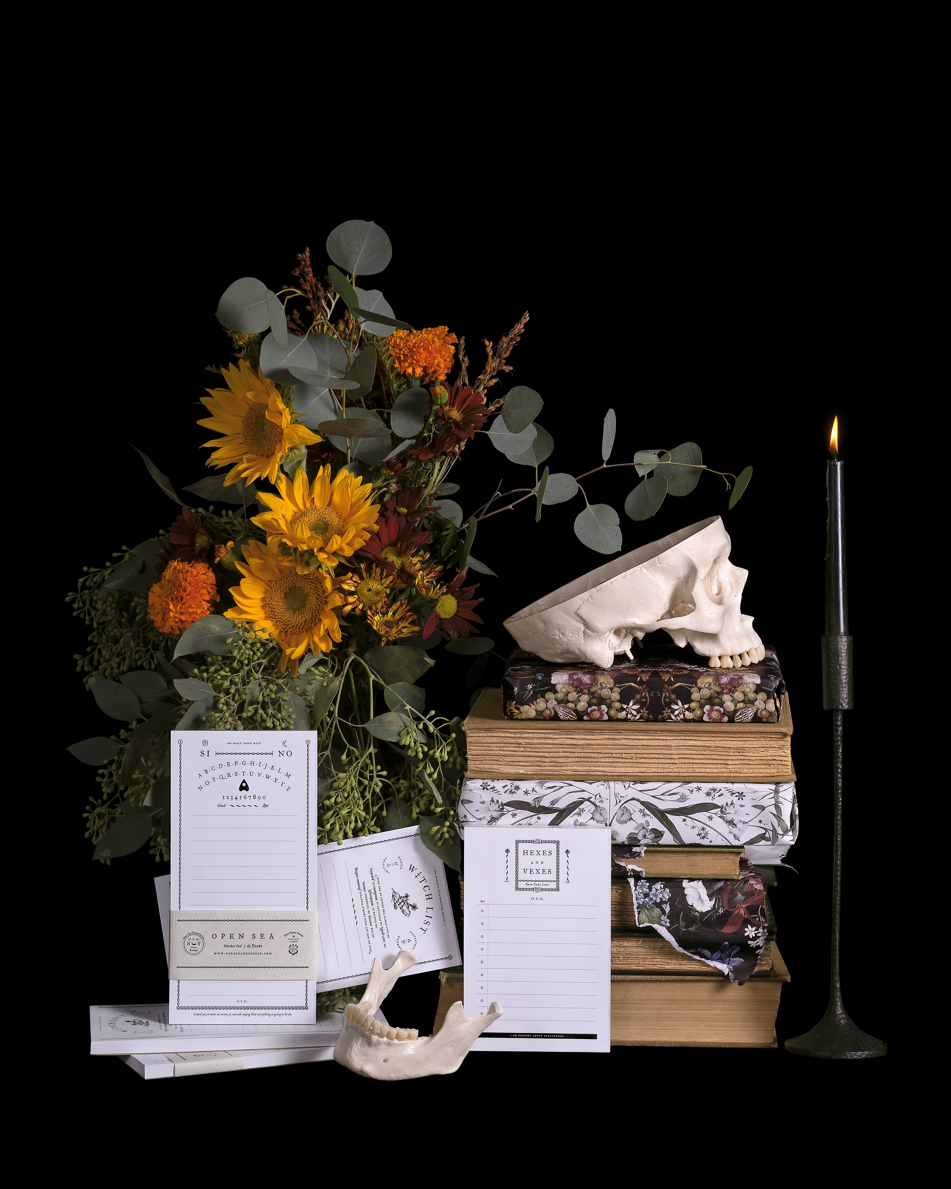 books and stationary with skull by Melissa Constandse?width=698&height=466&fit=crop&auto=webp&dpr=4