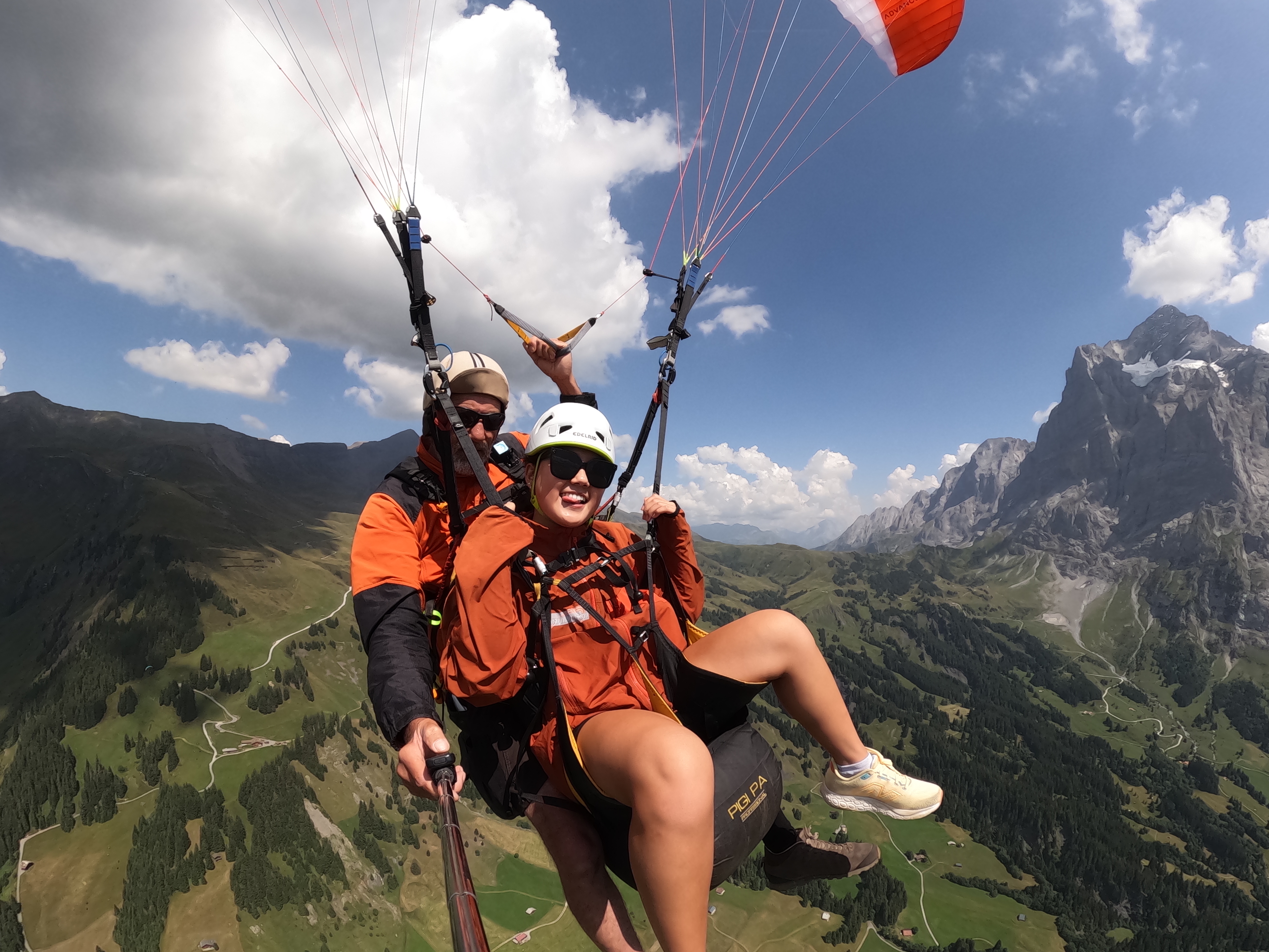 Switzerland, paragliding, Europe trip, granola
