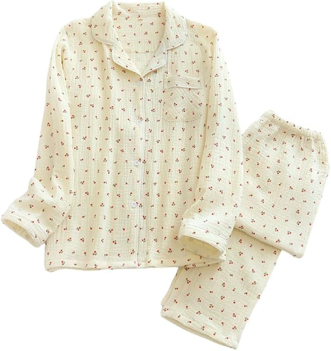 cocdm Cotton Gauze Pajama Set