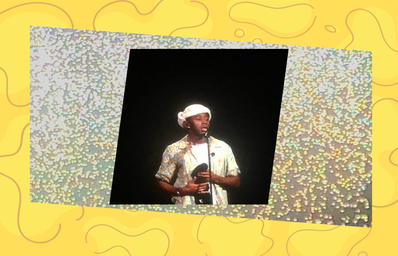 tyler the creator on yellow background