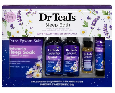 purple dr. teals bath set mothers day gift ideas under $40