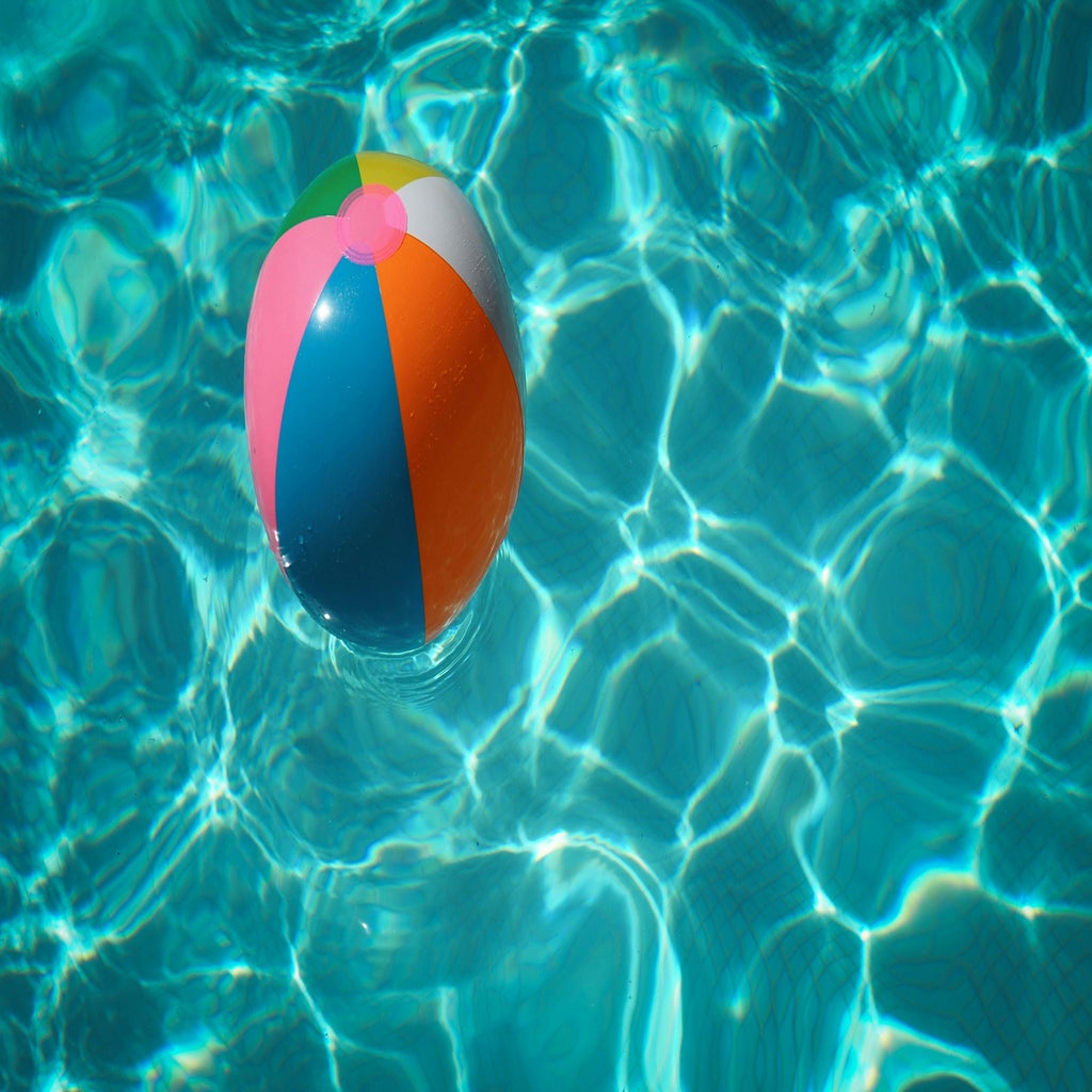 water with beach ball