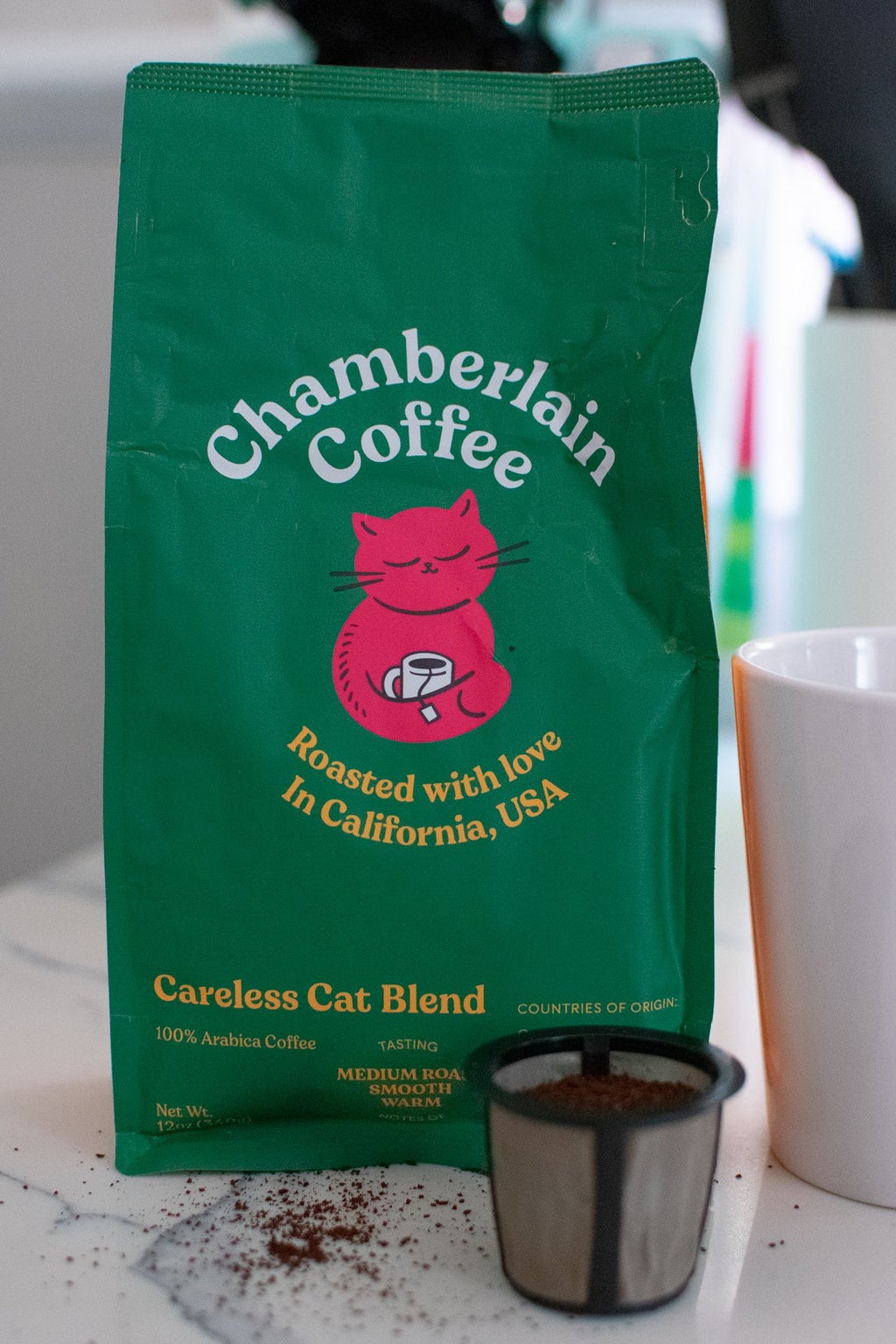 Product photo of Chamberlain Coffee bag, Careless Cat blend