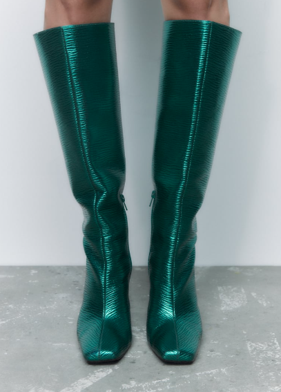 ZARA GREEN BOOTS