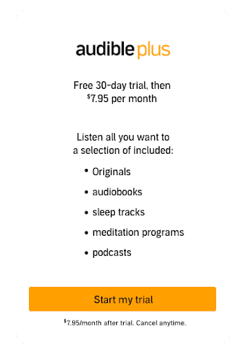 audible plus gift ideas