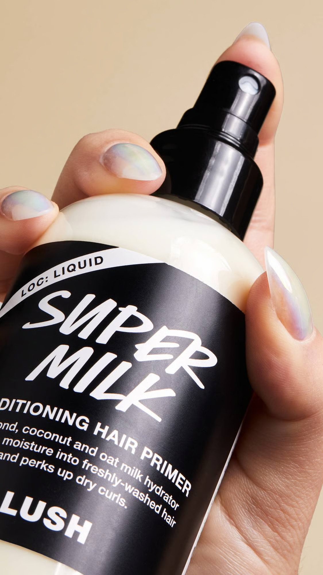 LUSH supermilk  hair primer
