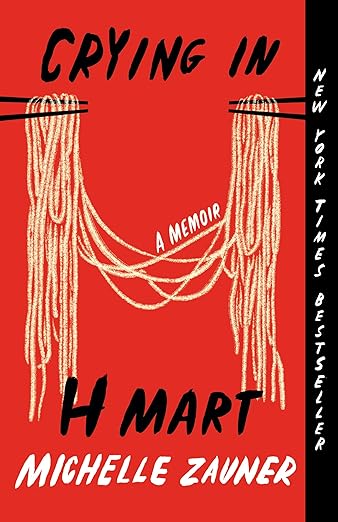 Crying in H Mart book cover by Michelle Zauner