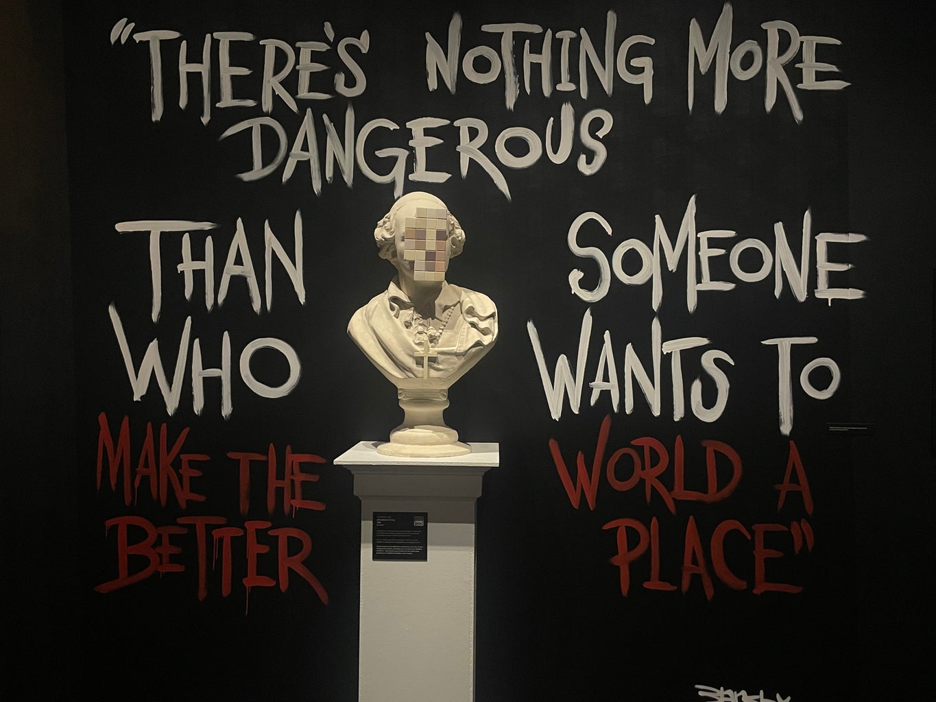 Picture of Banksy’s exposition