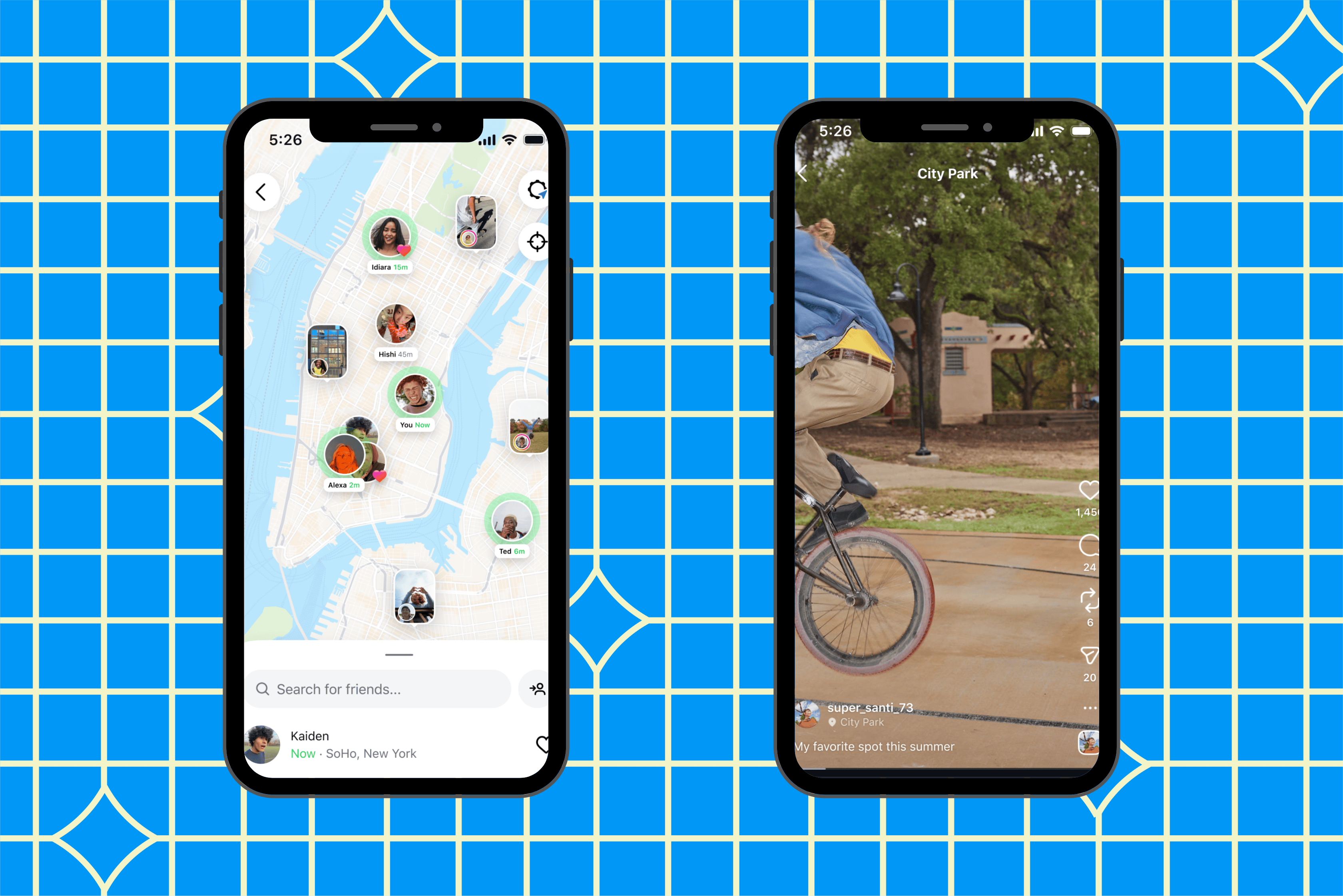 Instagram Map features