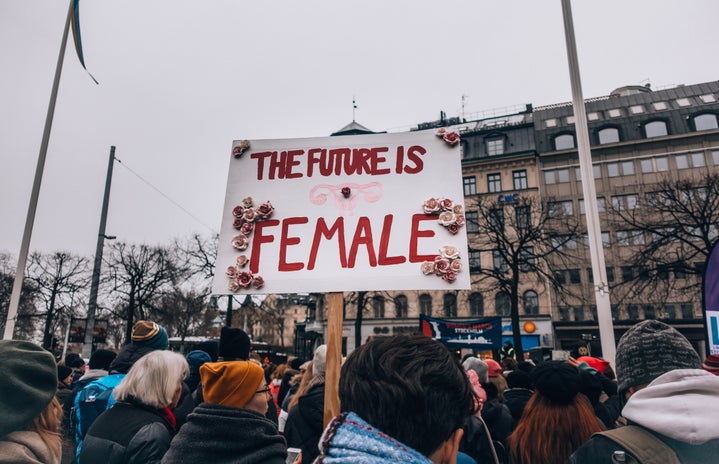 The Future is Female sign photo