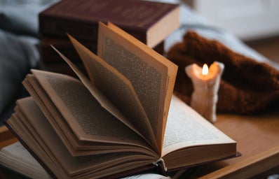open book and candle