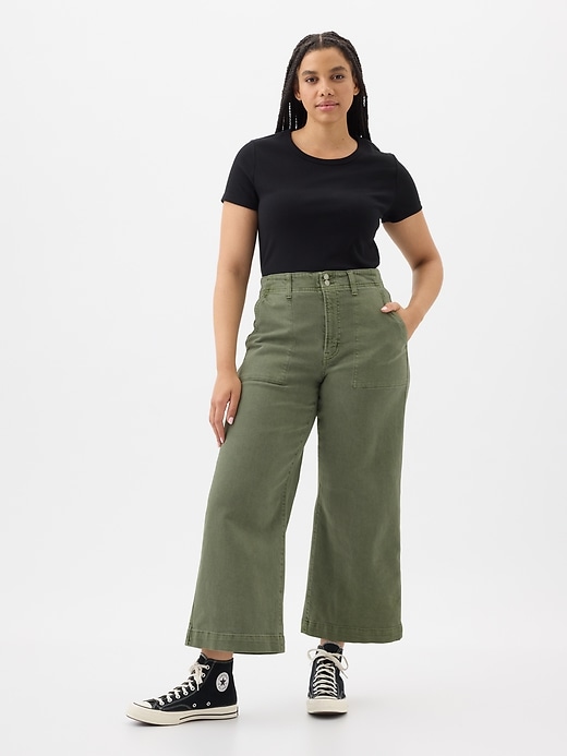 Gap High Rise Wide-Leg Crop Jeans