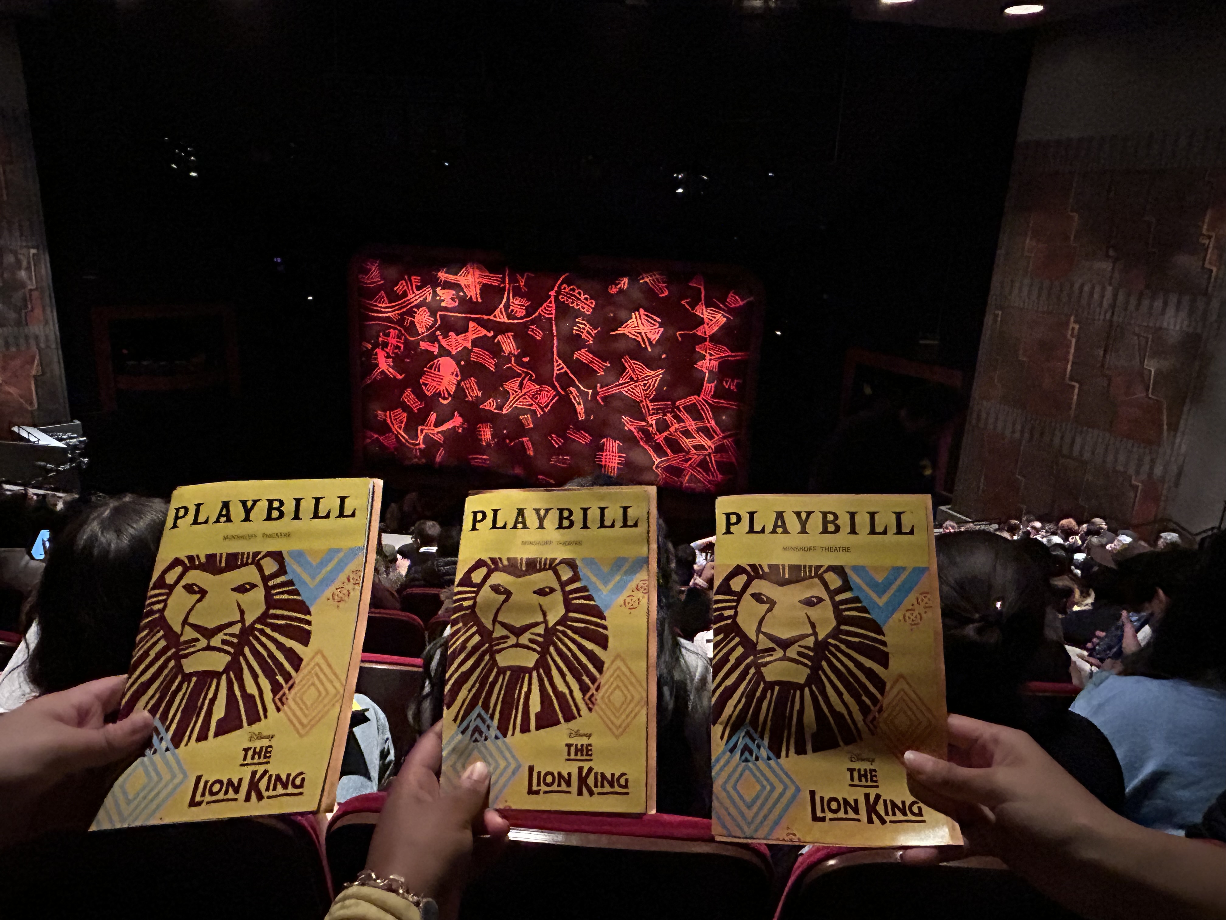 3 lion king musical playbills