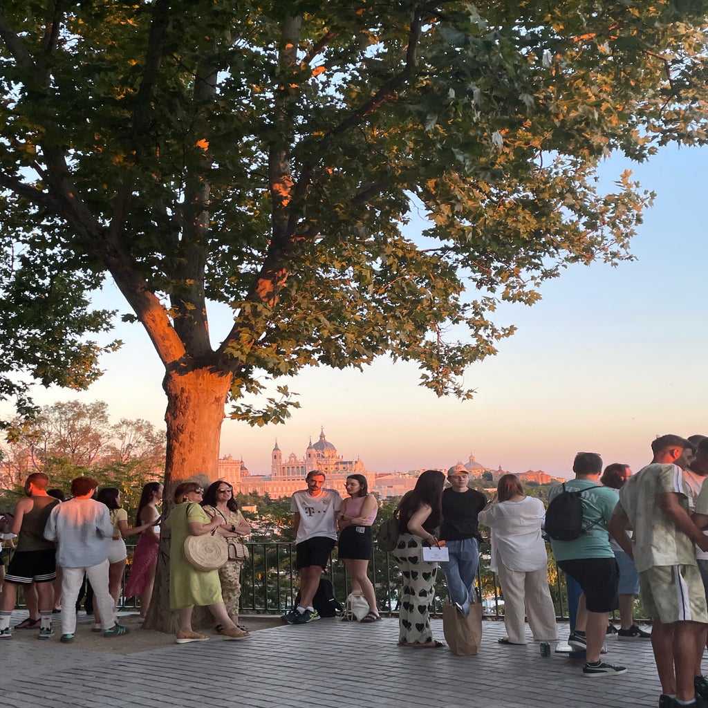 Landscape in Madrid during Sunset