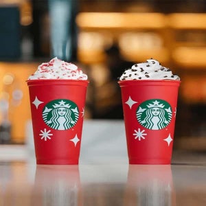 starbucks reusable red cups