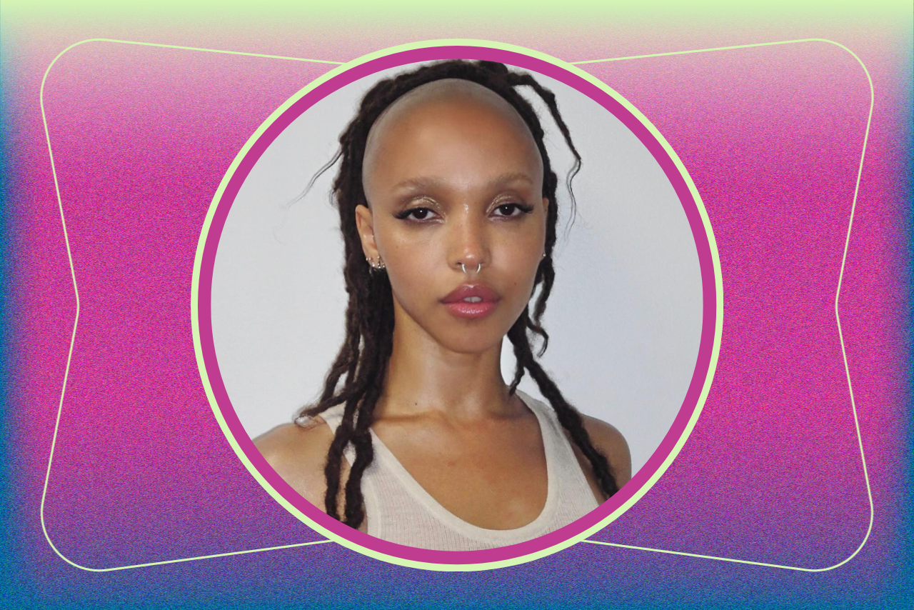 FKA Twigs posing for a photo