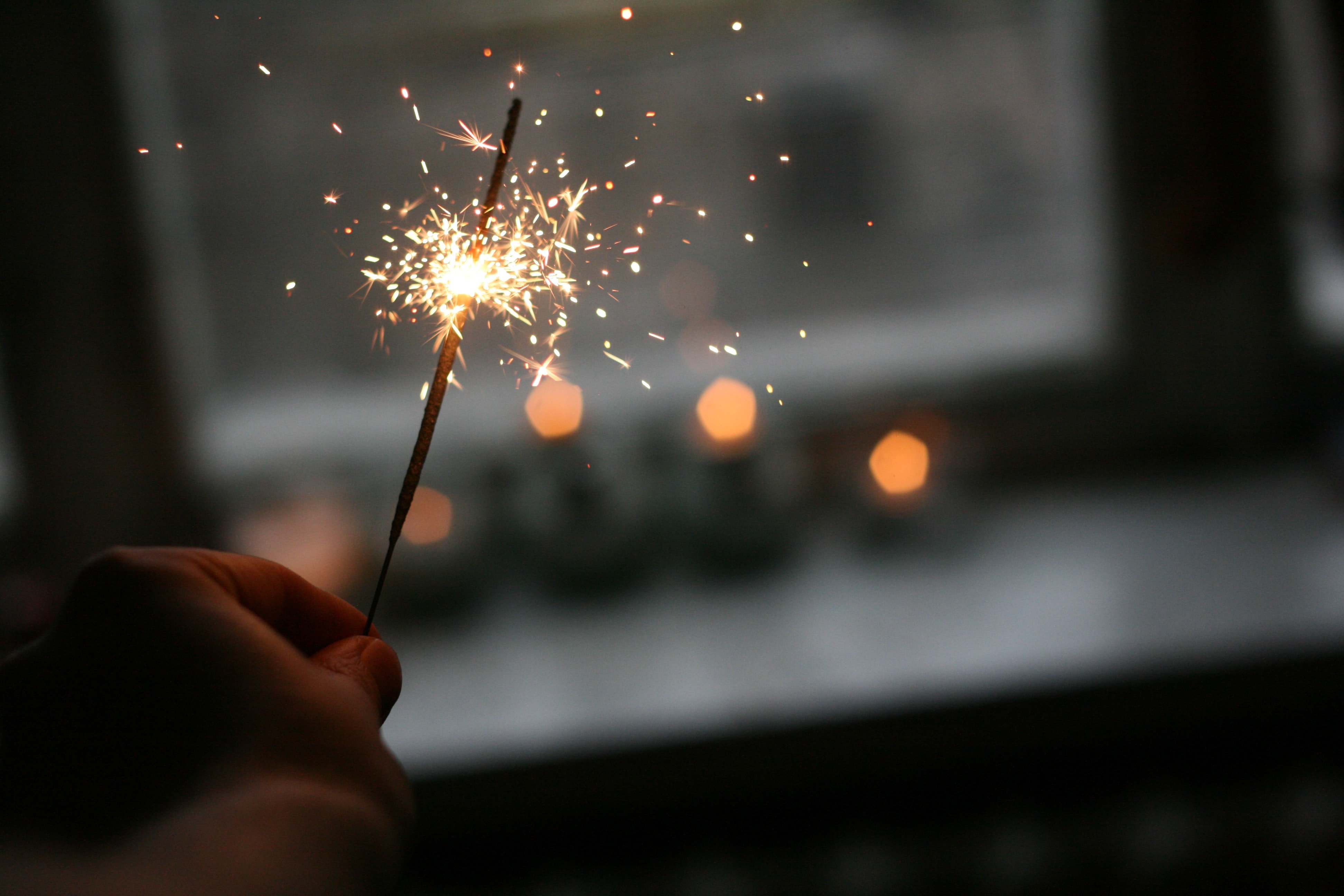 sparkler by Danil Aksenov via Unsplash
