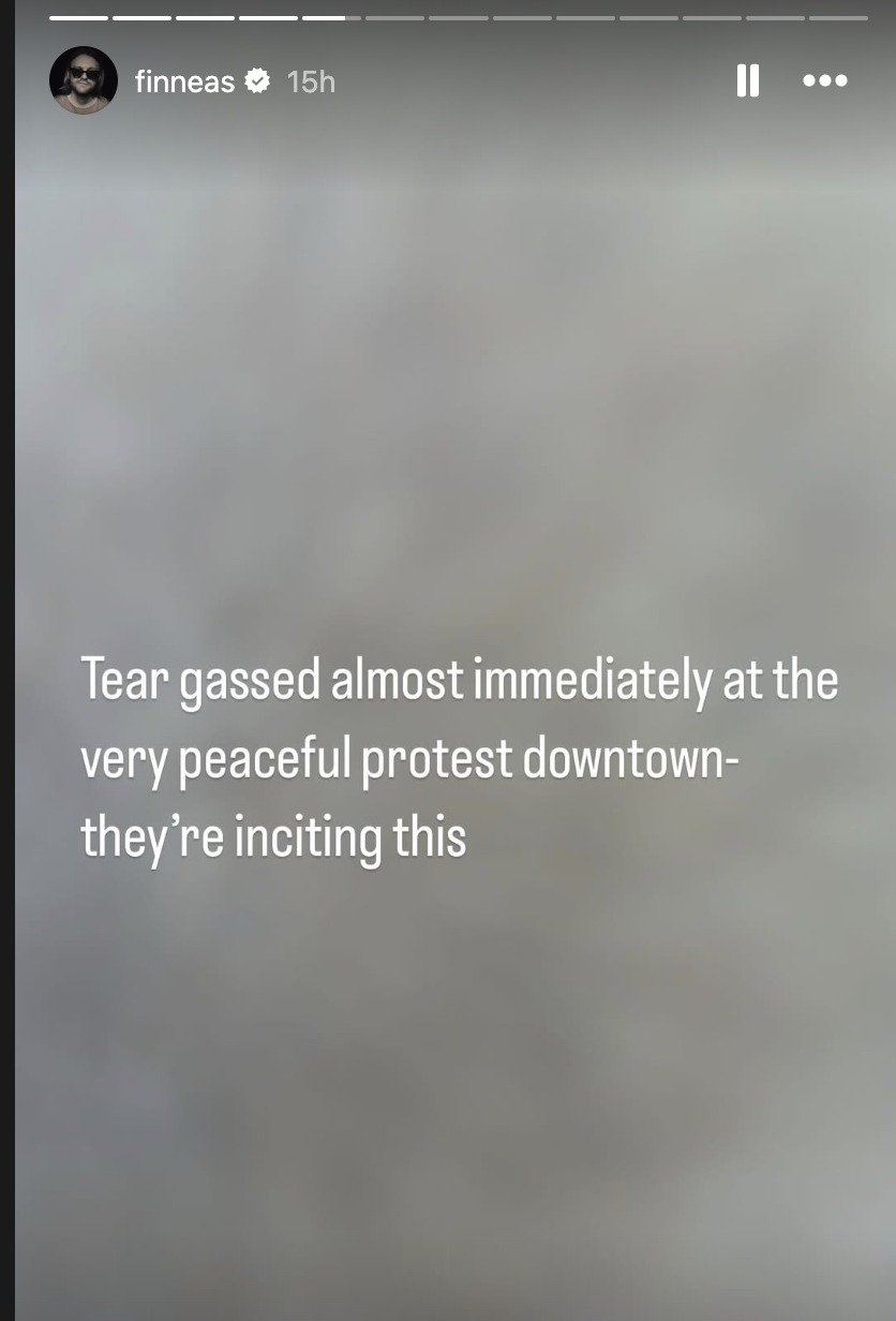 finneas ice response