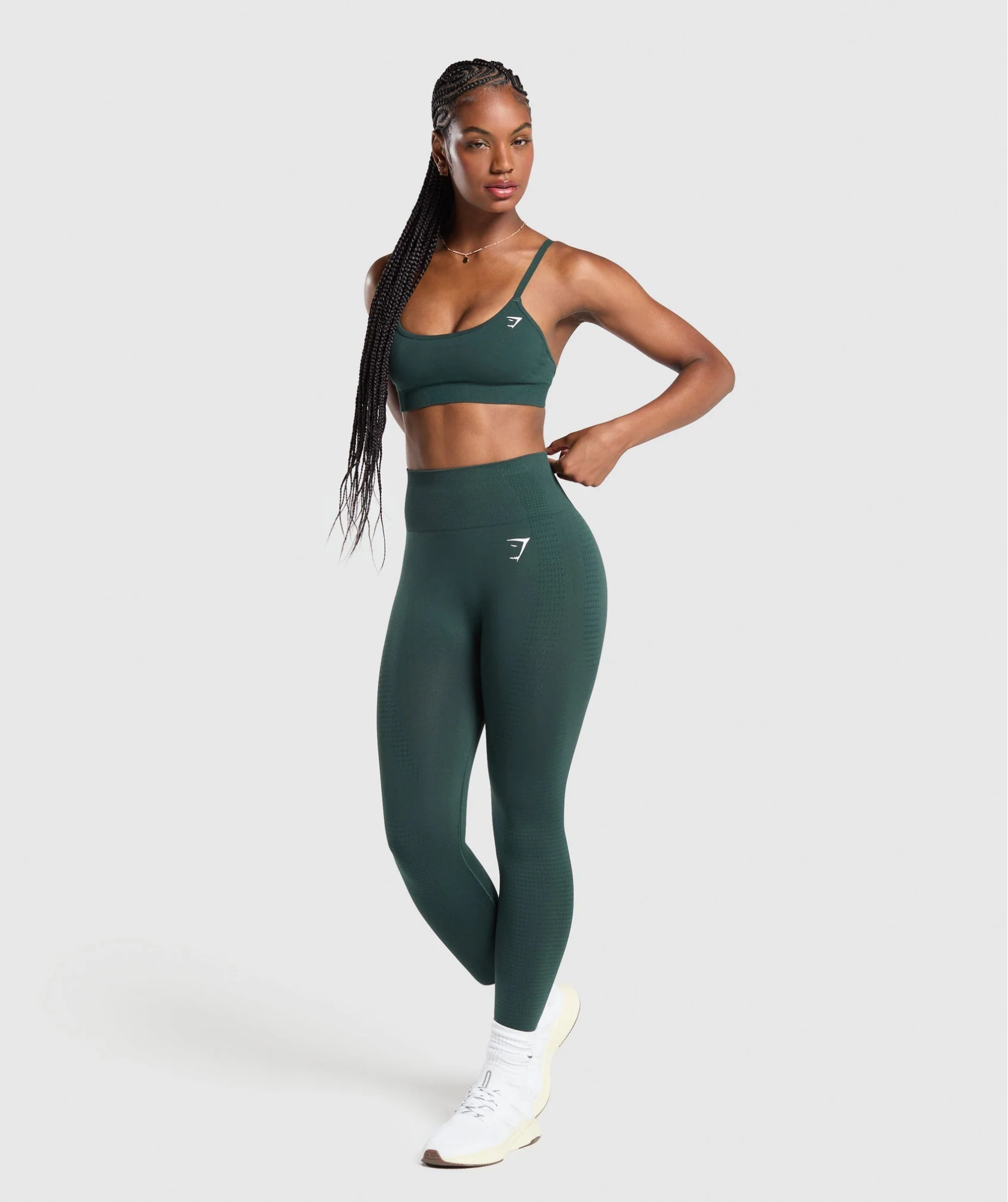 gym shark vital seamless leggings green