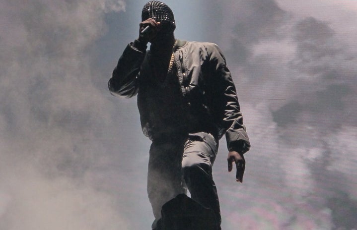 A picture of Kanye West at Verizon Center, Washington, DC, in 2013