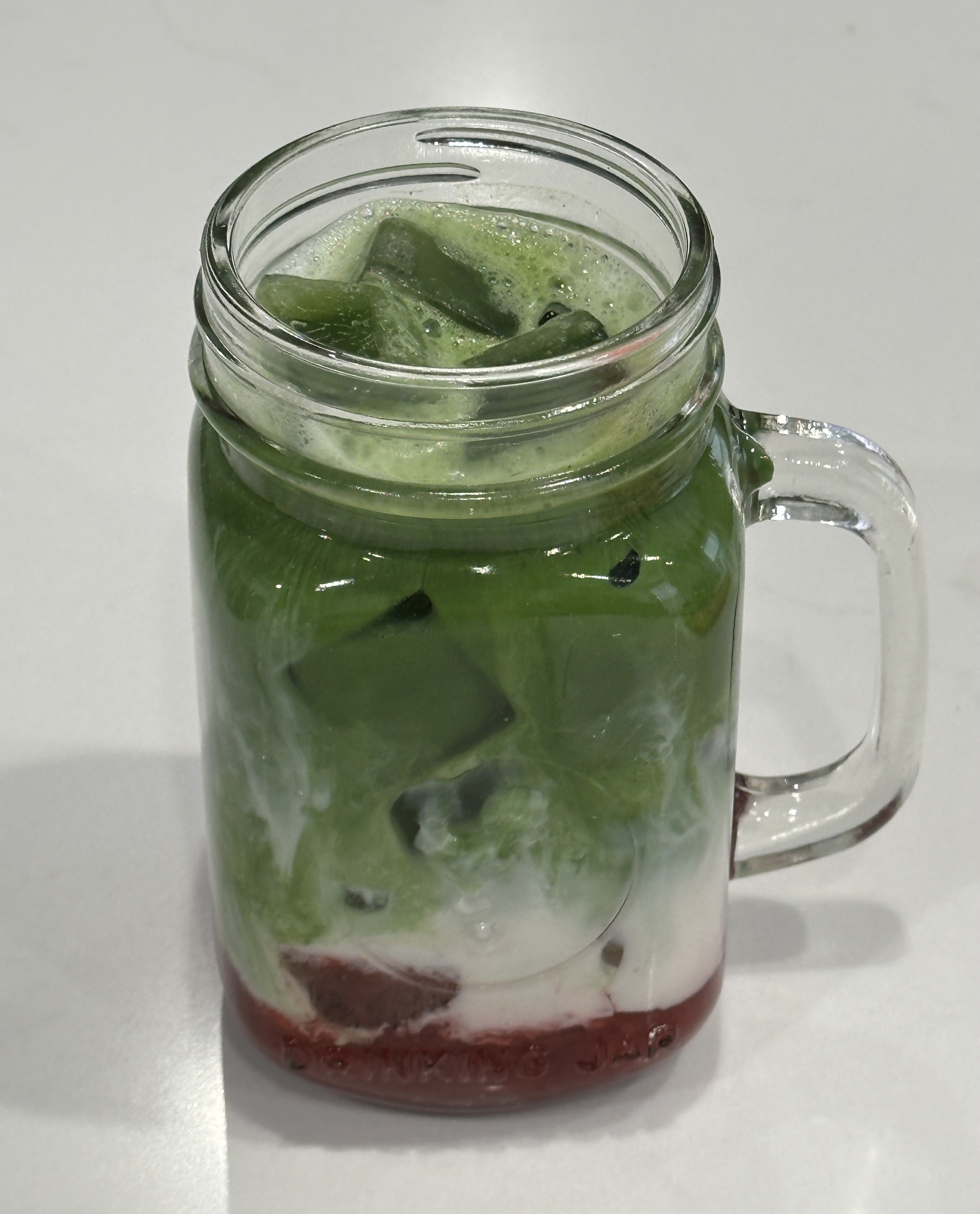 Iced Strawberry Matcha Latte