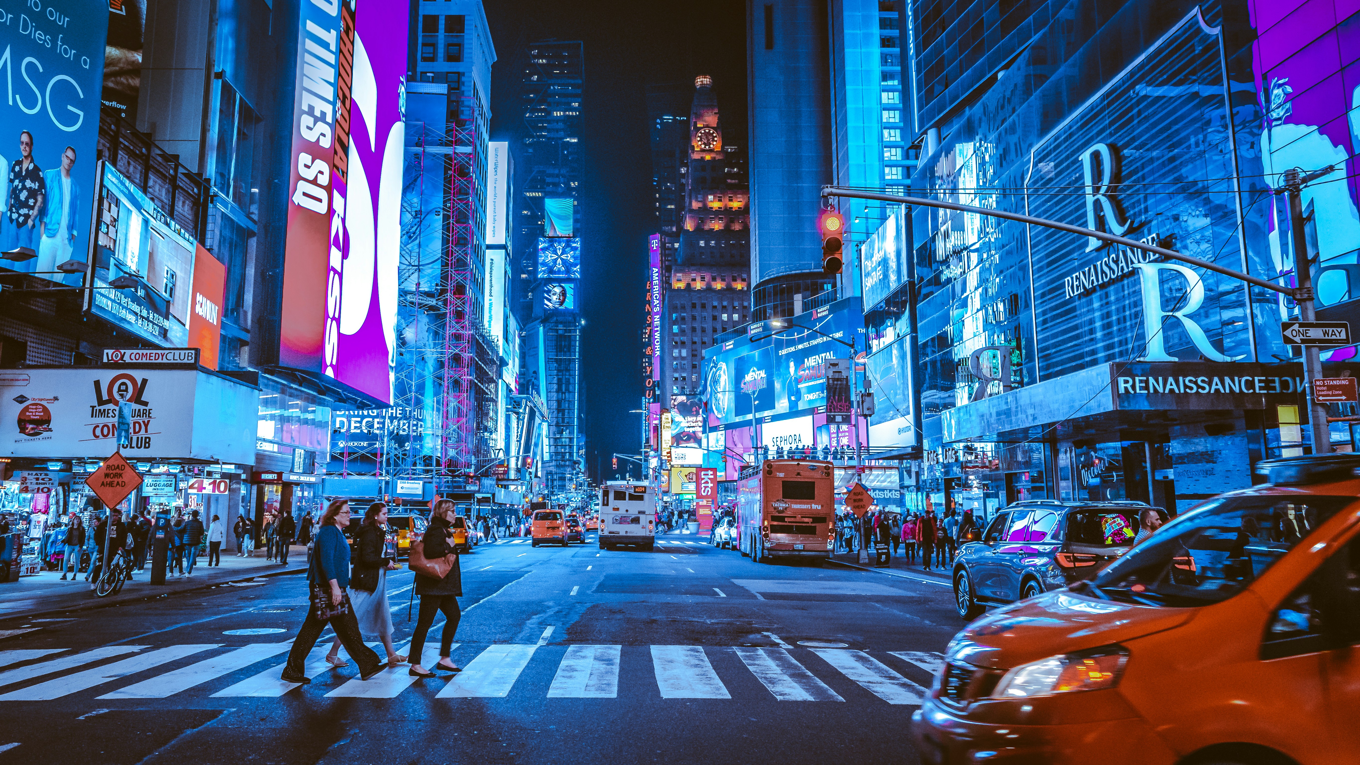 New York City times square at night