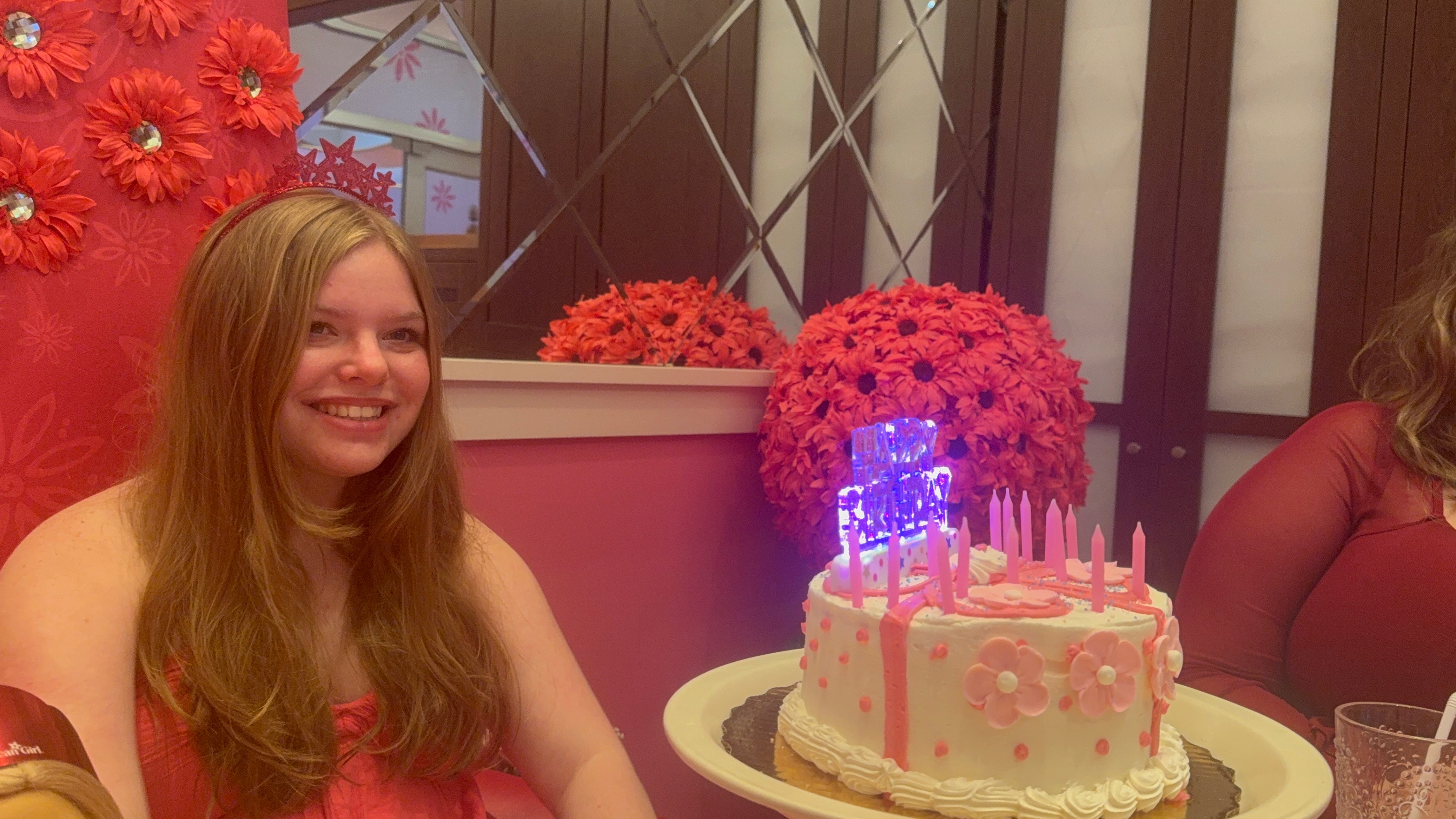 Me with the birthday cake provided by American Girl.