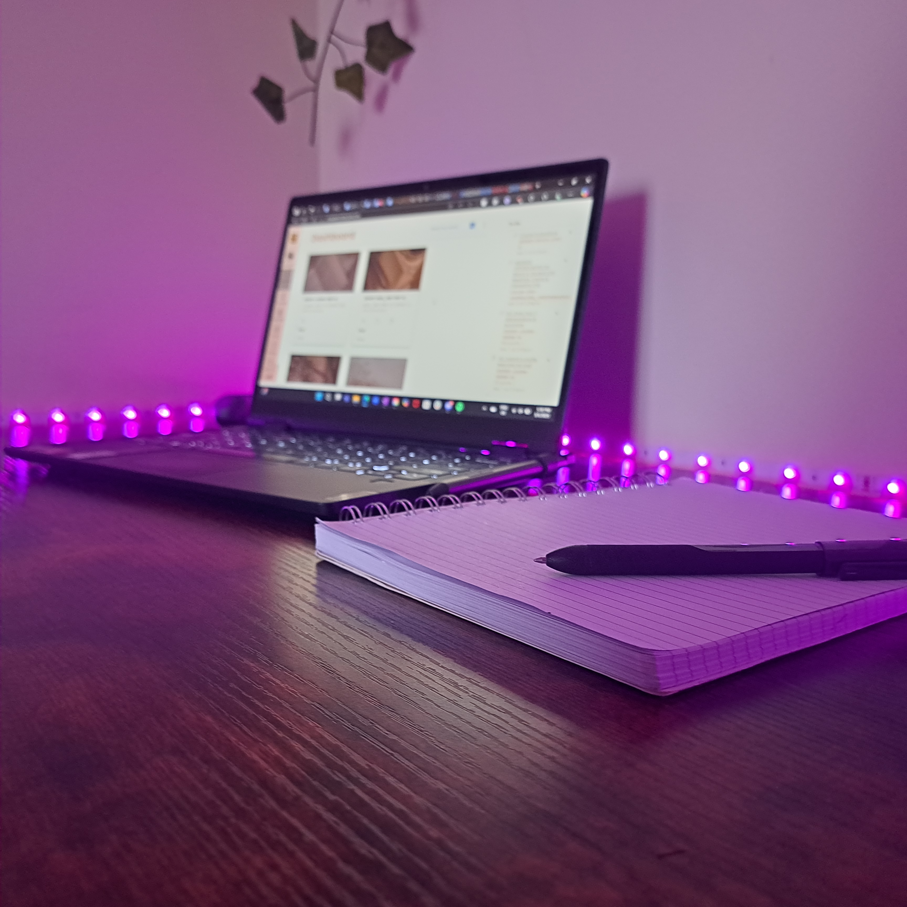 laptop with led lights