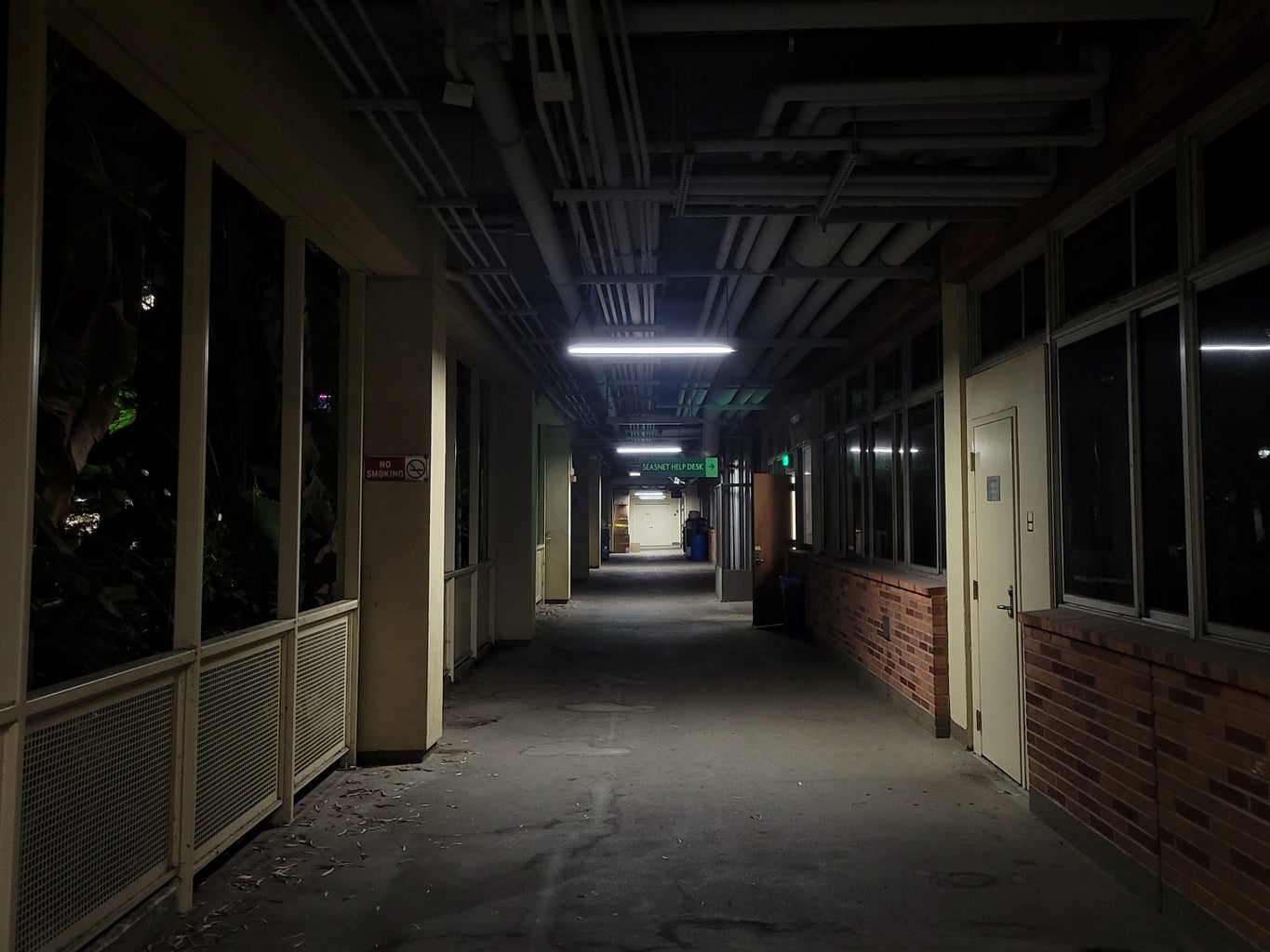 dark open hallway