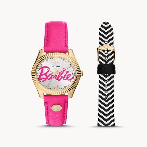 fossil barbie limited edition three hand pink leather watch?width=500&height=500&fit=cover&auto=webp
