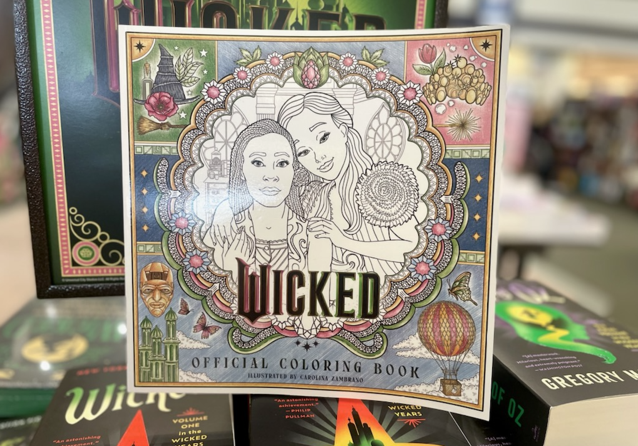 Picture I took of the Wicked set up in a Barnes and Nobles