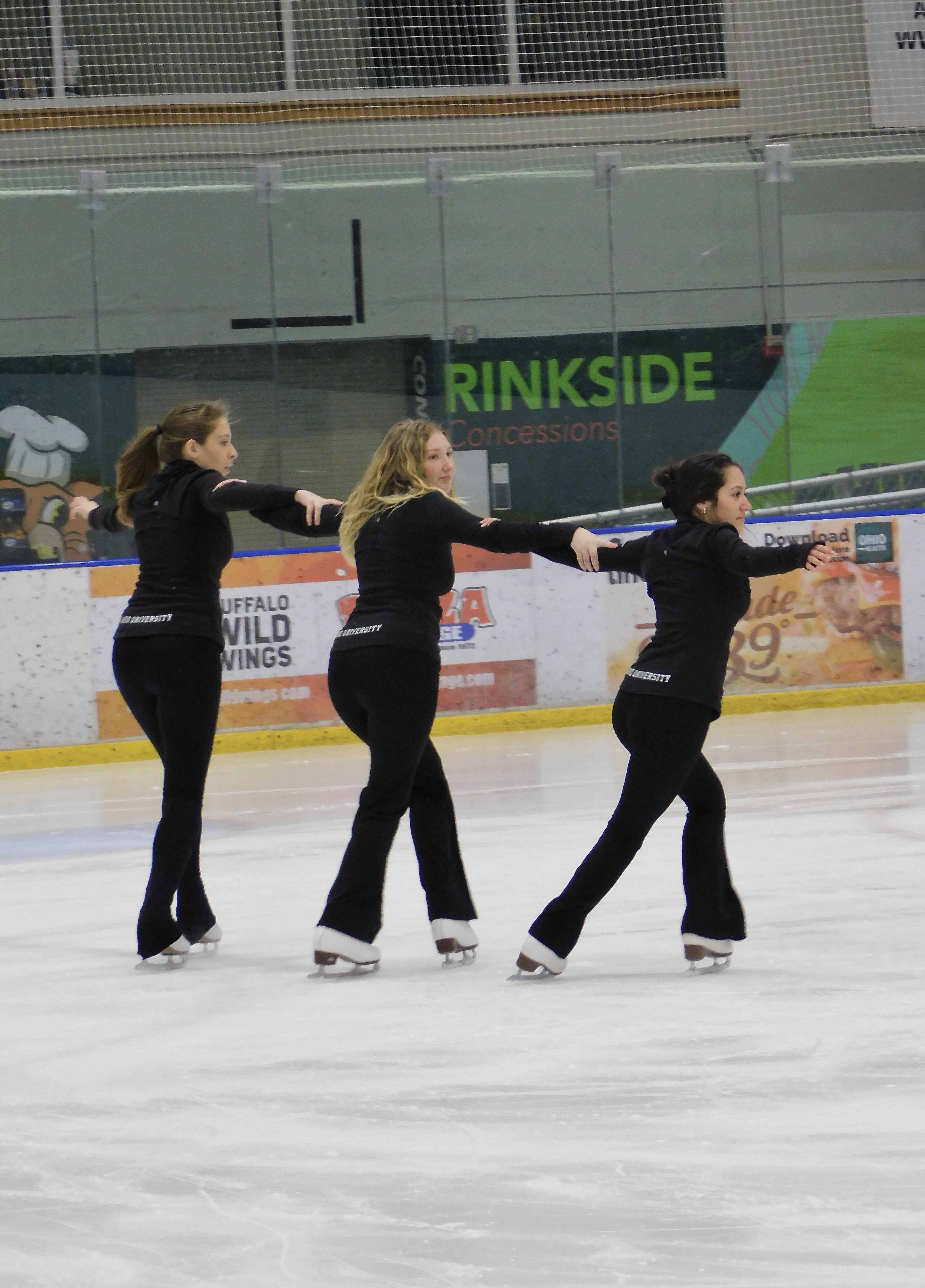 OU Synchronized Skating Team at practice