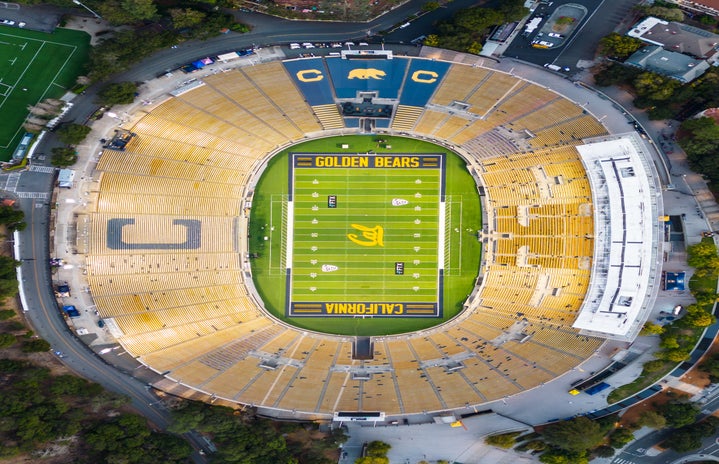 View from above of the Berkeley Football Stadium