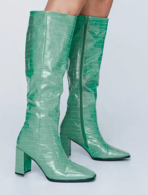 green croc boots