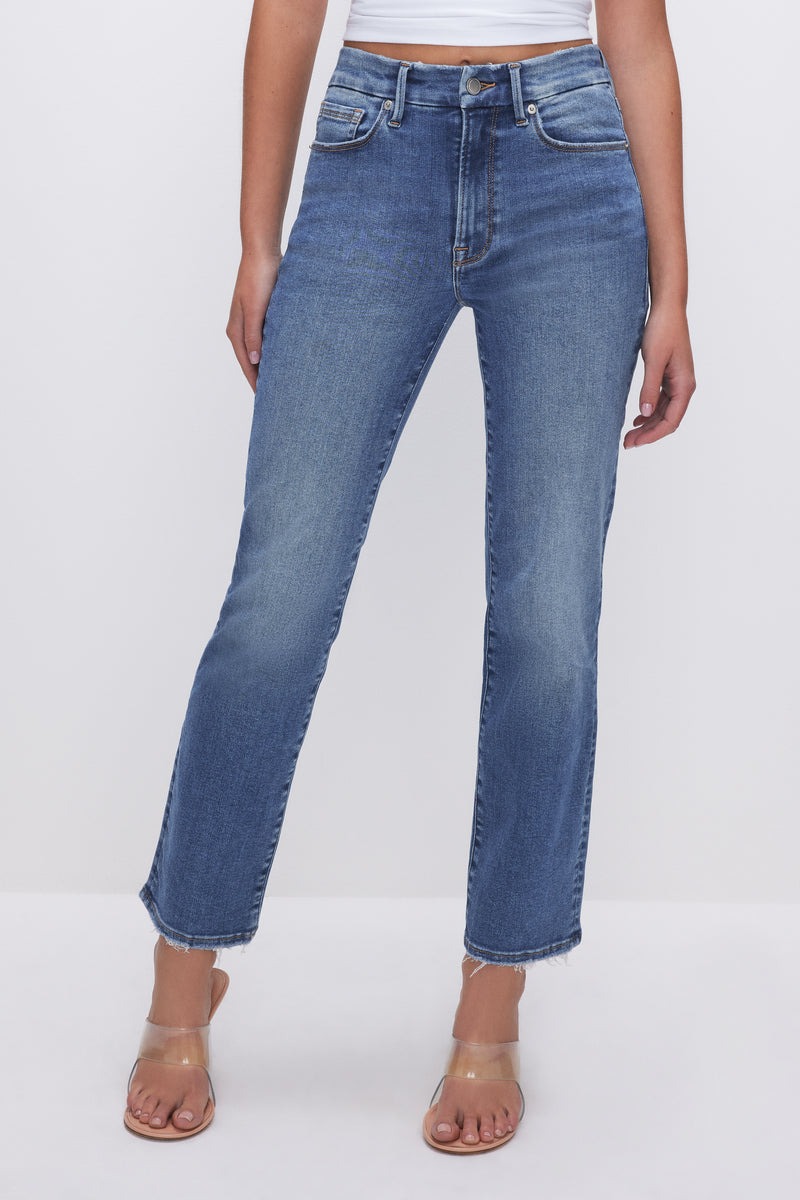 Good American Always Fits Good Legs Straight Jeans