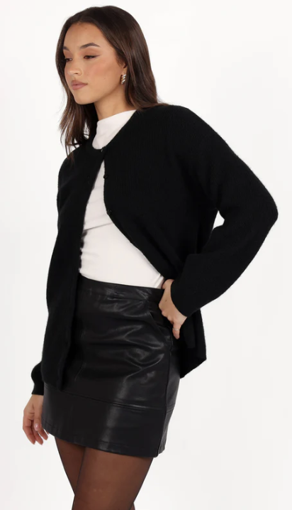 Petal and Pup Black Sweater