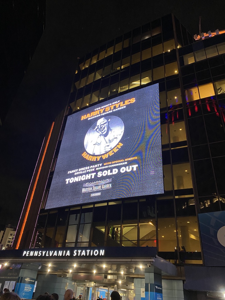 Image of Harry Styles concert advertisement