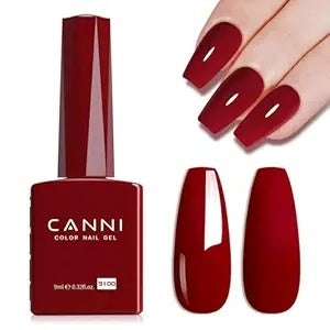 canni red gel polish