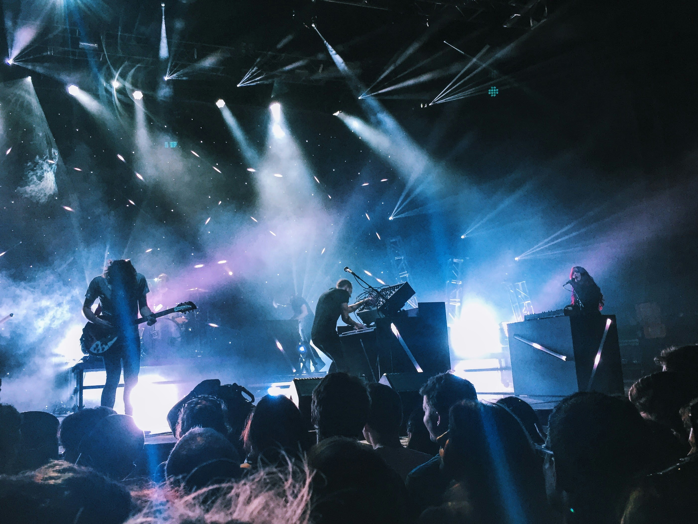 Rock concert with lights