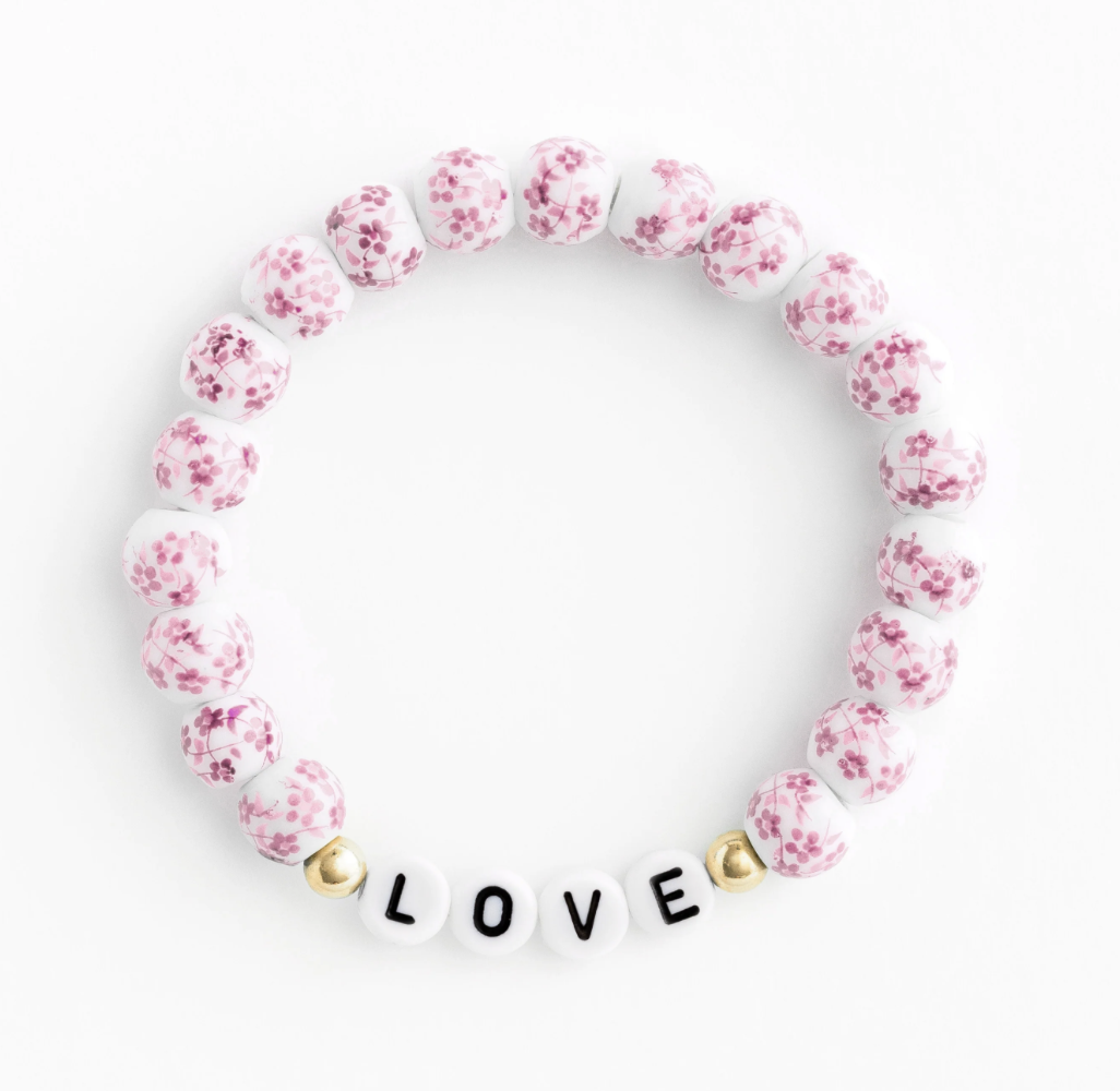 Names for Good Floral Bracelet