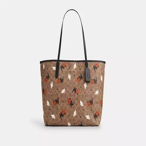 coach tote with halloween print