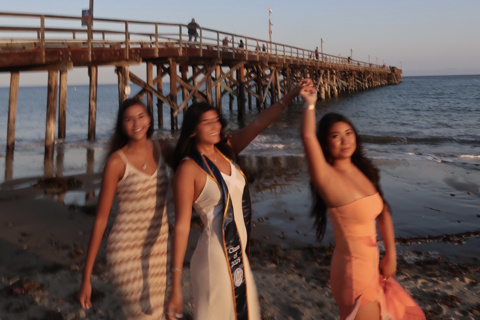 Girls at the Beach - Blurry Photo