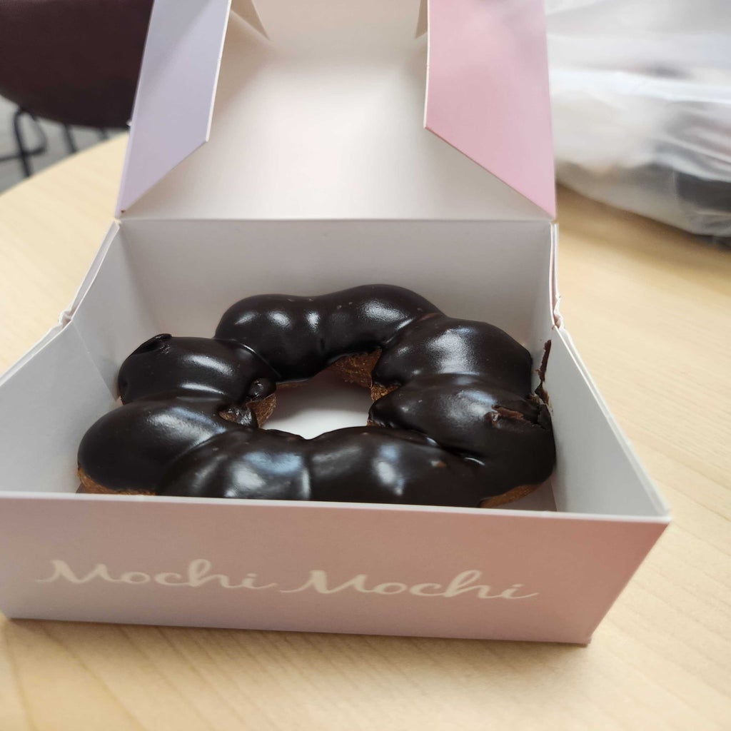 A photo taken of a donut dessert at Mochi Mochi, a small business in Columbia, Missouri