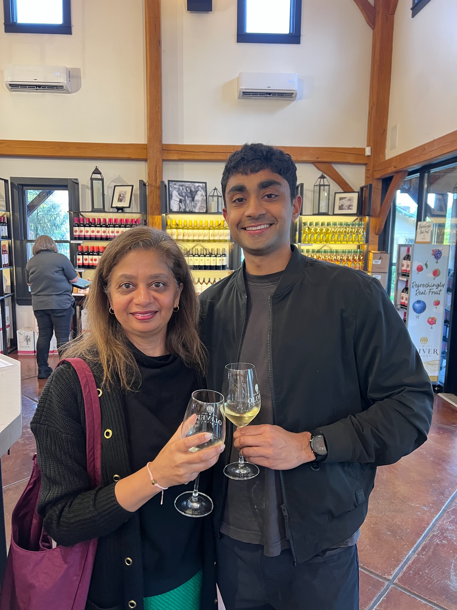 My mom and my brother Navin
