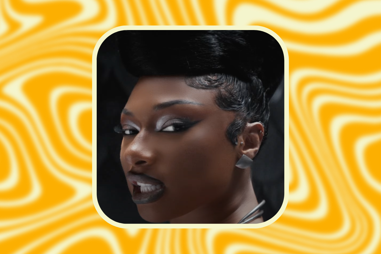 Megan Thee Stallion in the music video for her new song \"Cobra\"