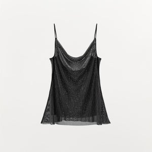 Zara Shiny Tulle Mini Dress